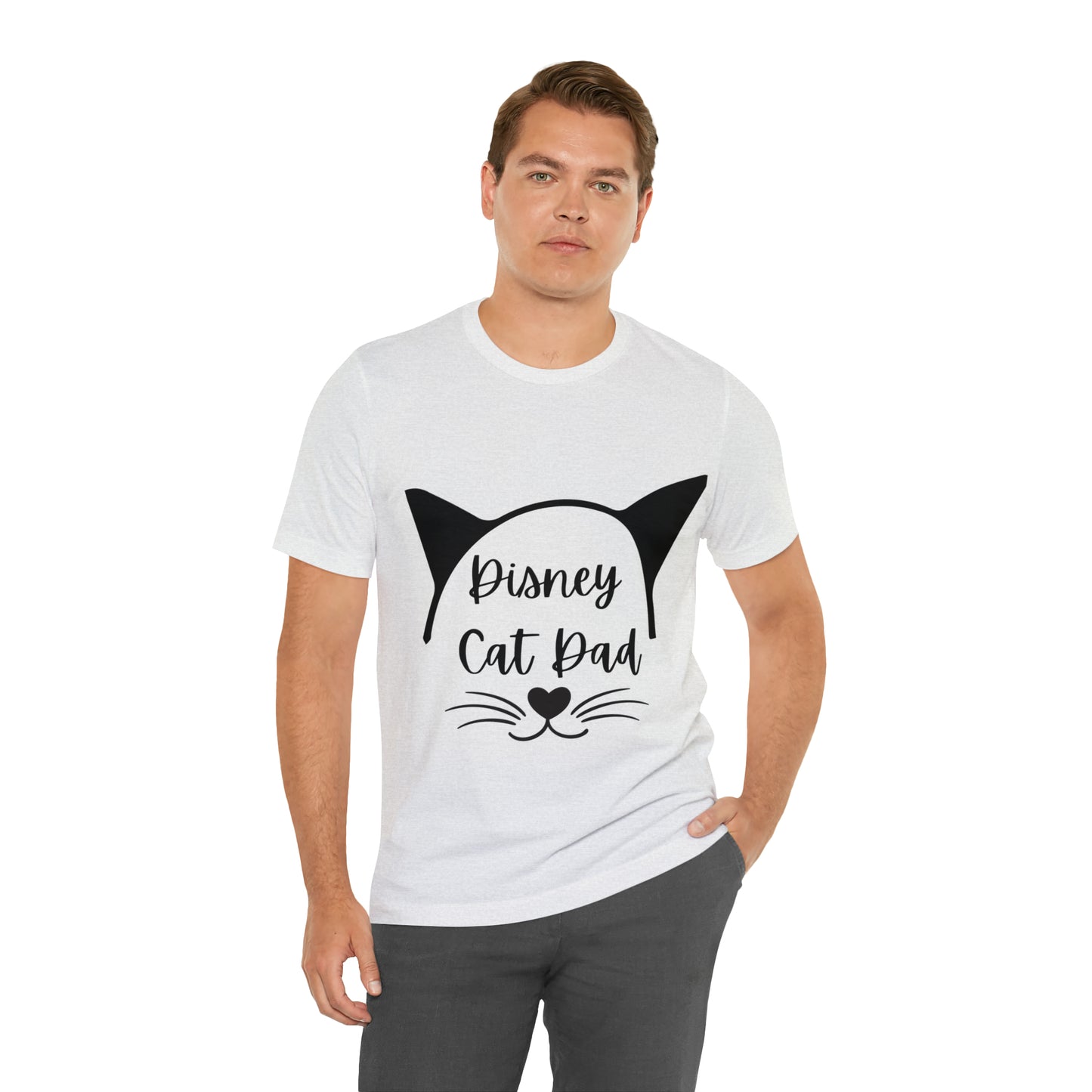 Disney Cat Dad Unisex Jersey Short Sleeve Tee
