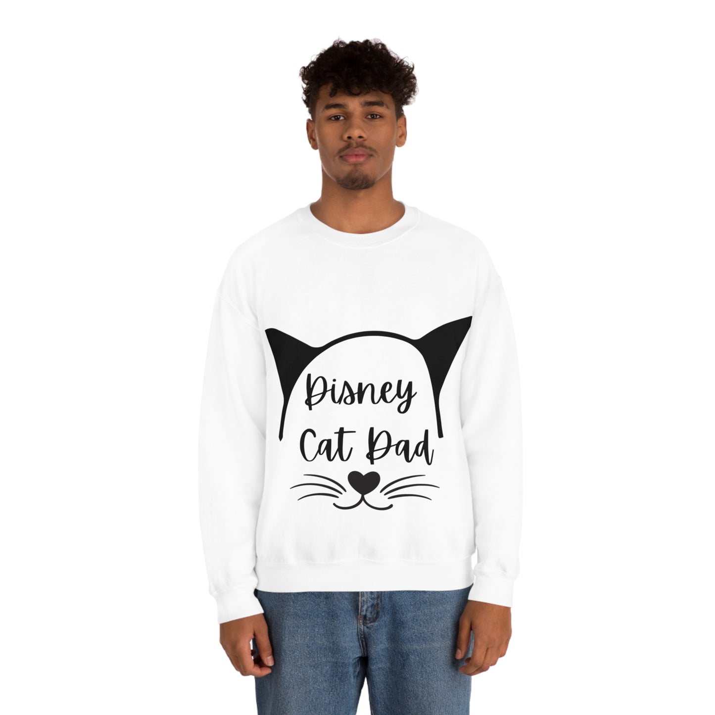 Disney Cat Dad Unisex Heavy Blend™ Crewneck Sweatshirt
