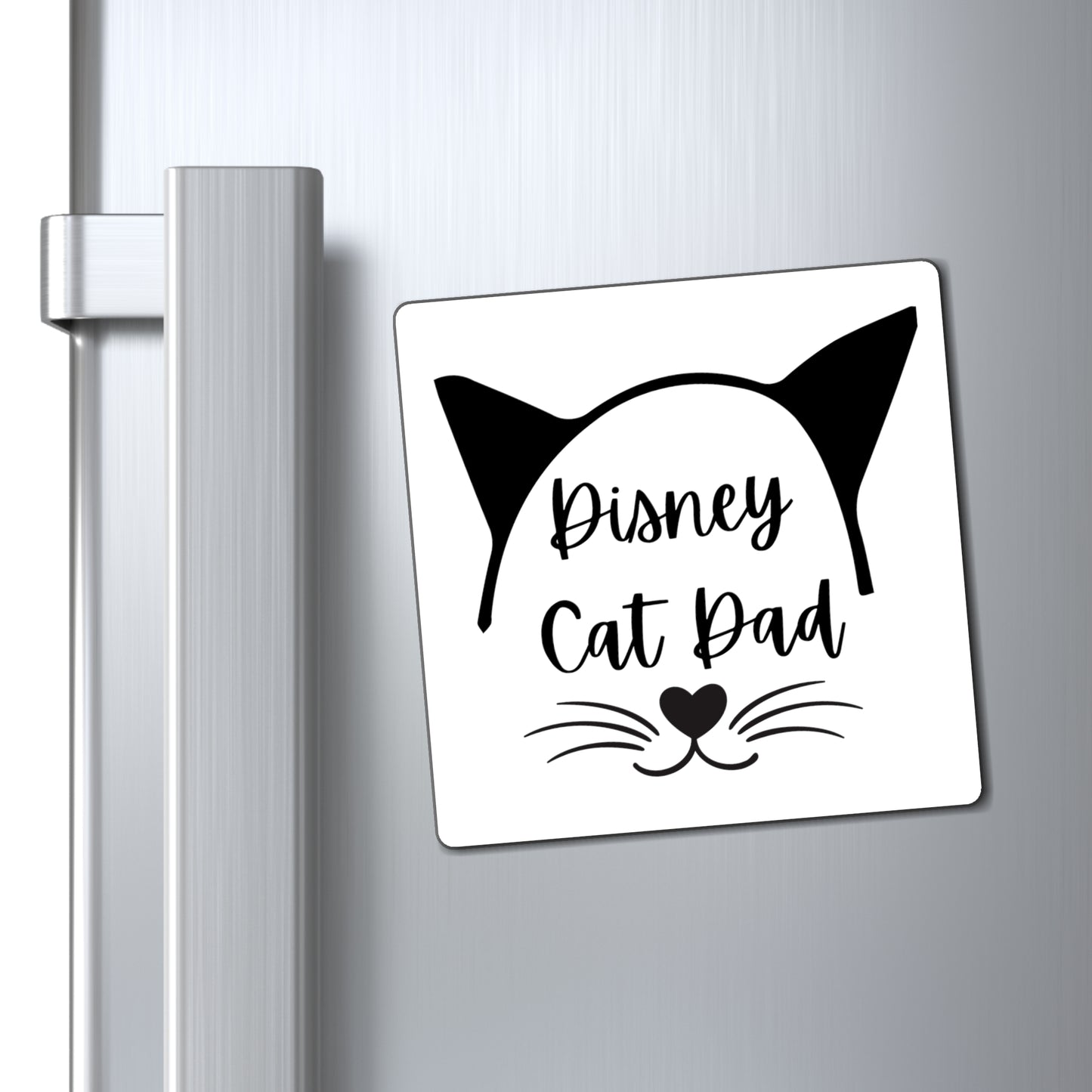 Disney Cat Dad Square Magnets