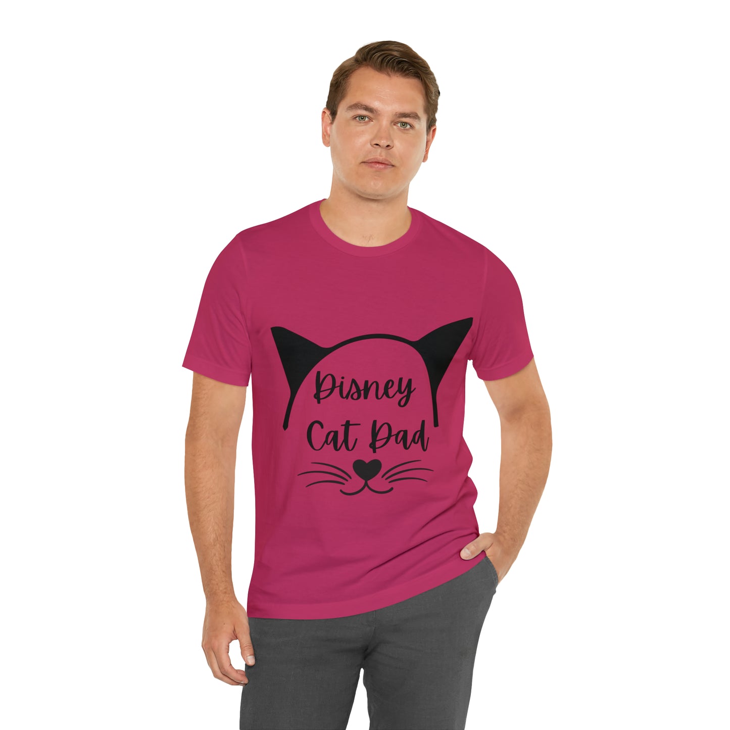 Disney Cat Dad Unisex Jersey Short Sleeve Tee