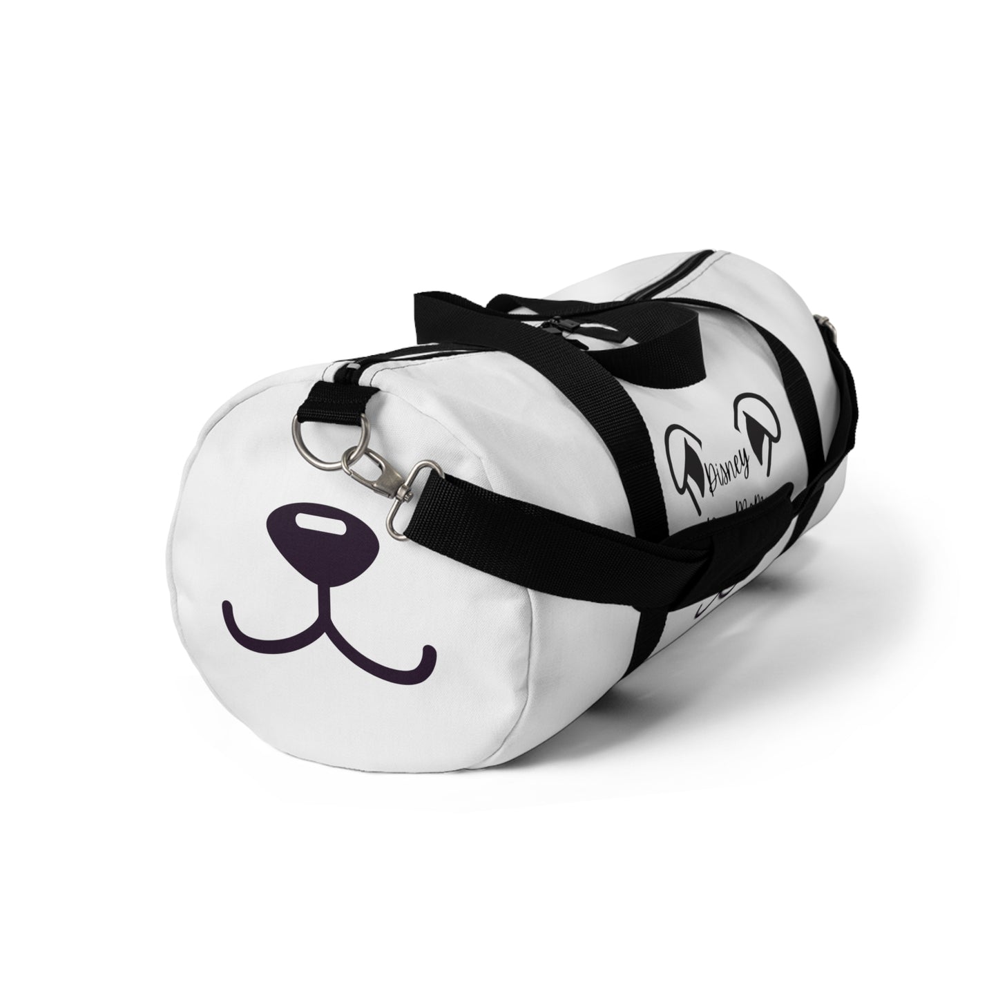 White Disney Dog Mom Duffel Bag V3