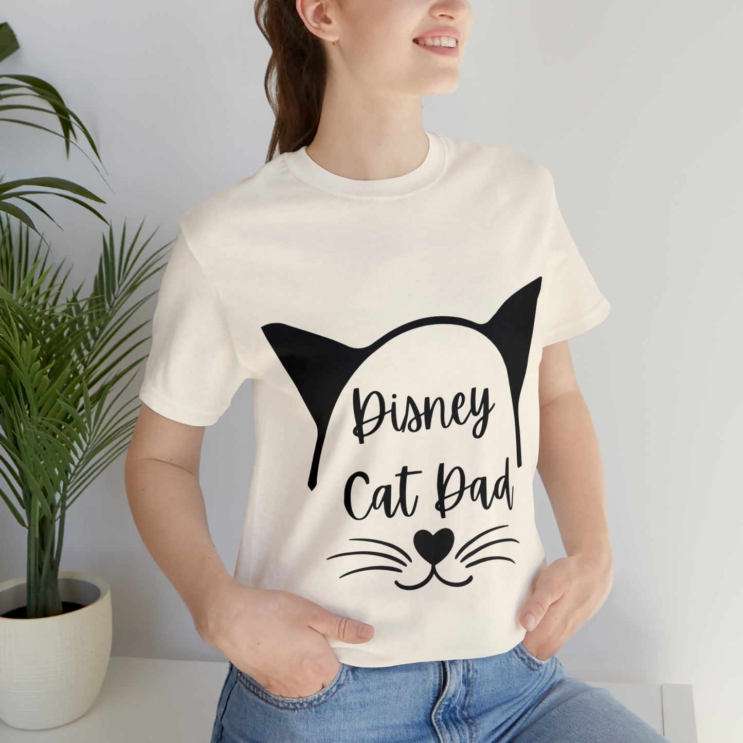 Disney Cat Dad Unisex Jersey Short Sleeve Tee