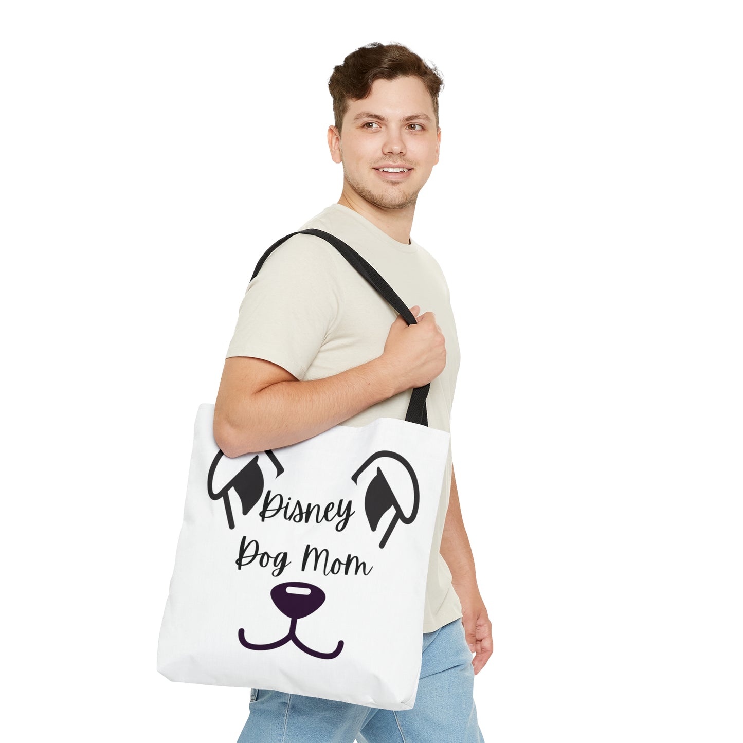 White Disney Dog Mom Tote Bag V3