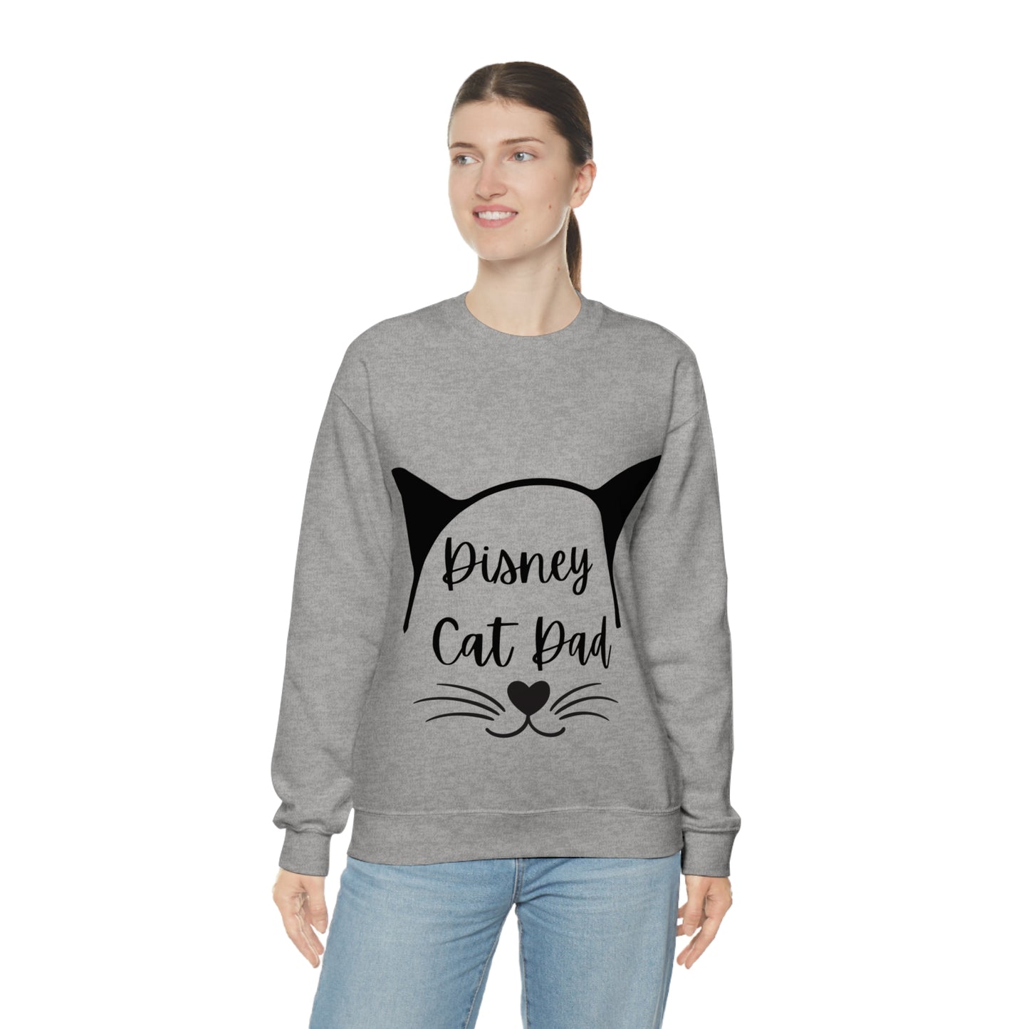 Disney Cat Dad Unisex Heavy Blend™ Crewneck Sweatshirt
