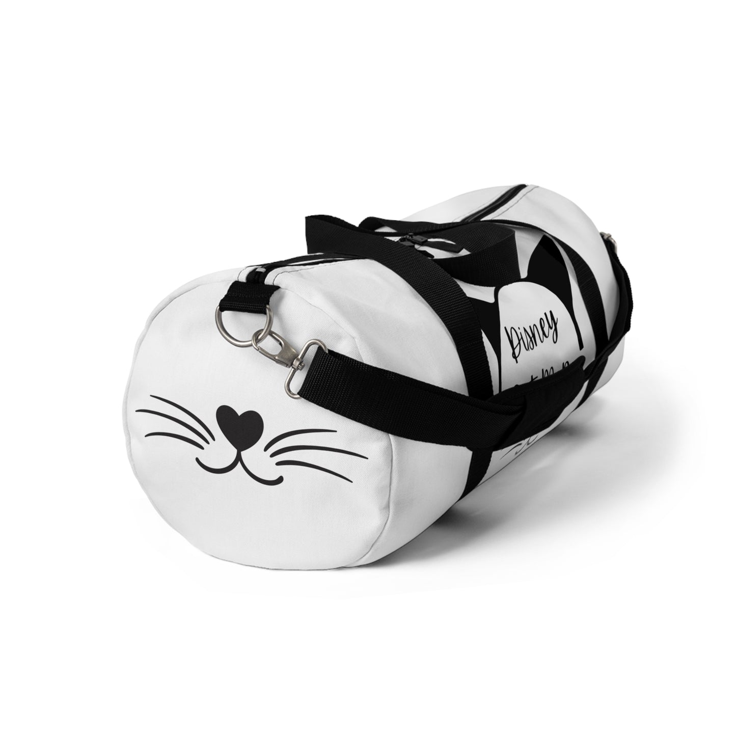 White Disney Cat Mom Duffel Bag