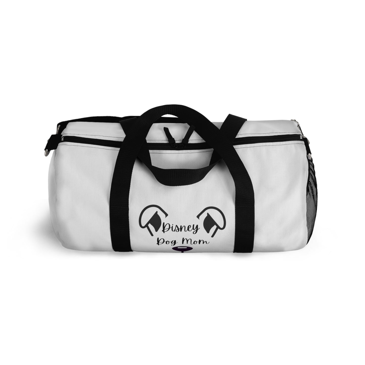 White Disney Dog Mom Duffel Bag V3