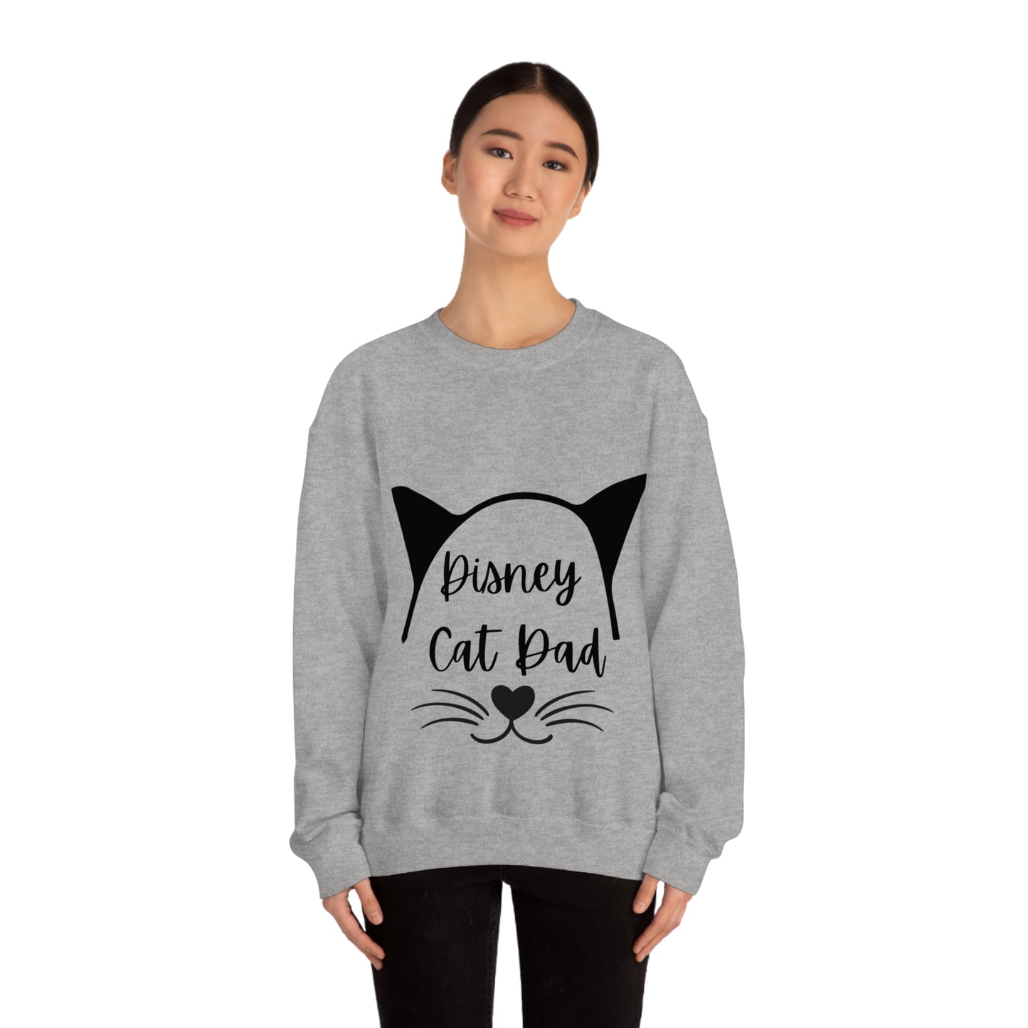 Disney Cat Dad Unisex Heavy Blend™ Crewneck Sweatshirt
