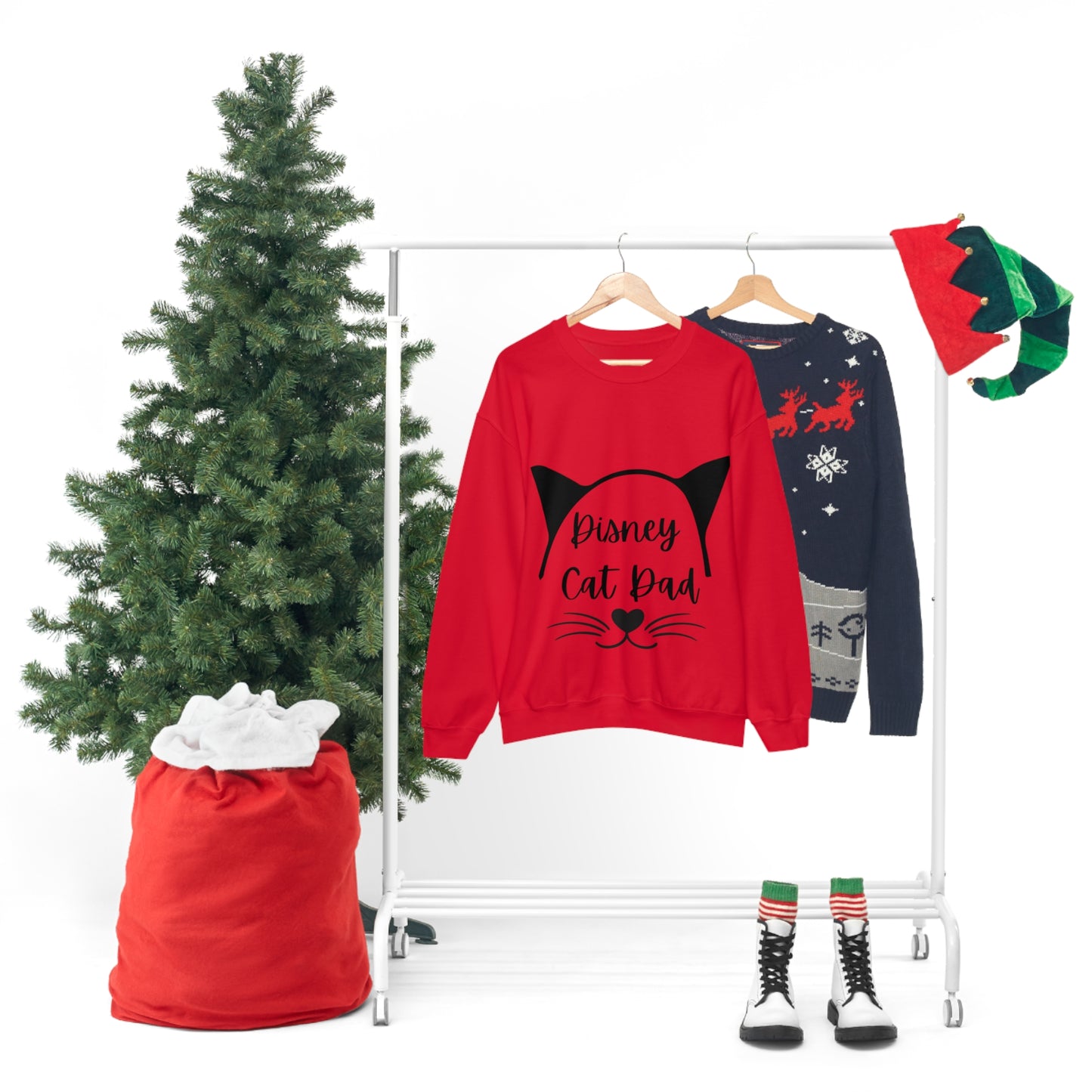 Disney Cat Dad Unisex Heavy Blend™ Crewneck Sweatshirt