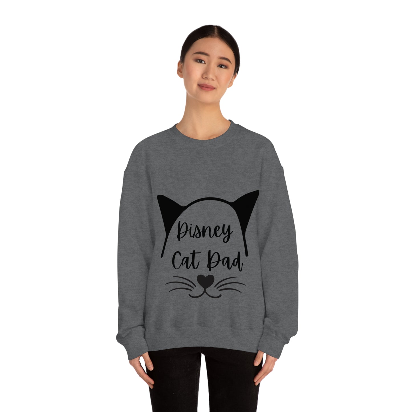 Disney Cat Dad Unisex Heavy Blend™ Crewneck Sweatshirt