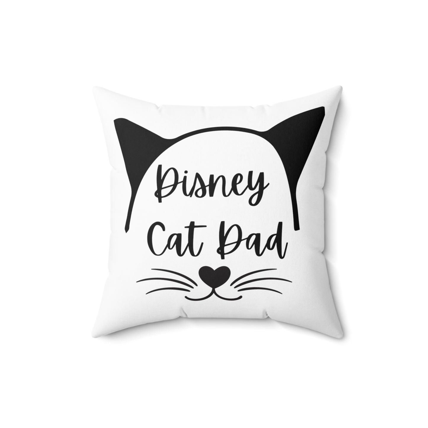 Disney Cat Dad Spun Polyester Square Pillow