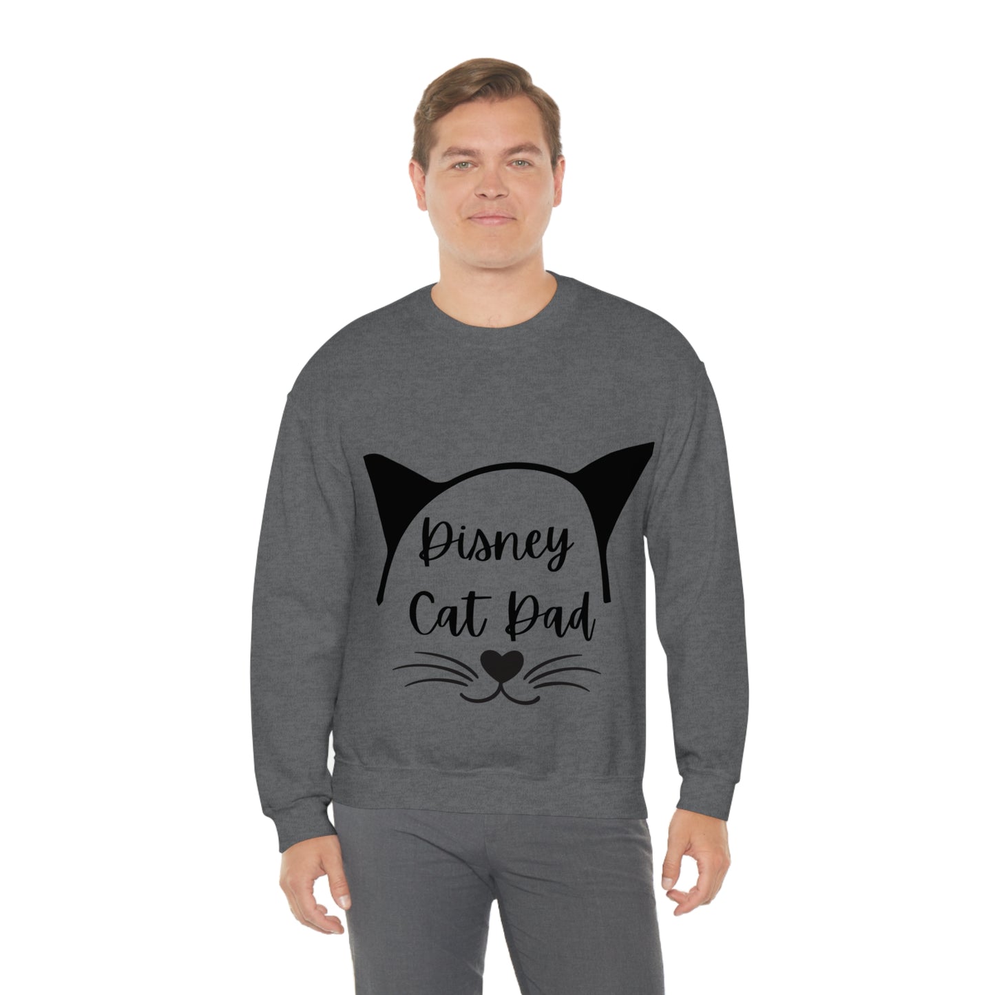 Disney Cat Dad Unisex Heavy Blend™ Crewneck Sweatshirt