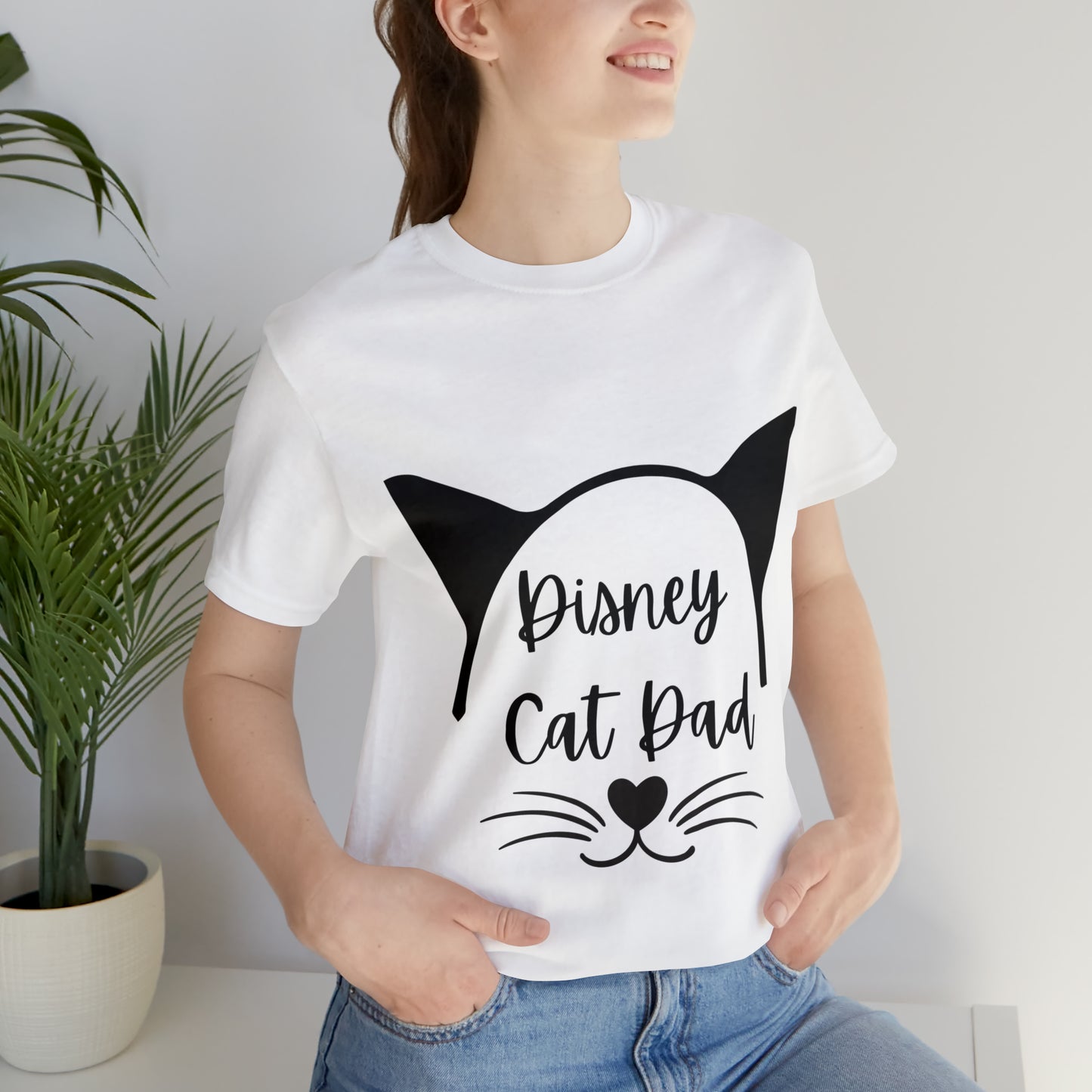 Disney Cat Dad Unisex Jersey Short Sleeve Tee