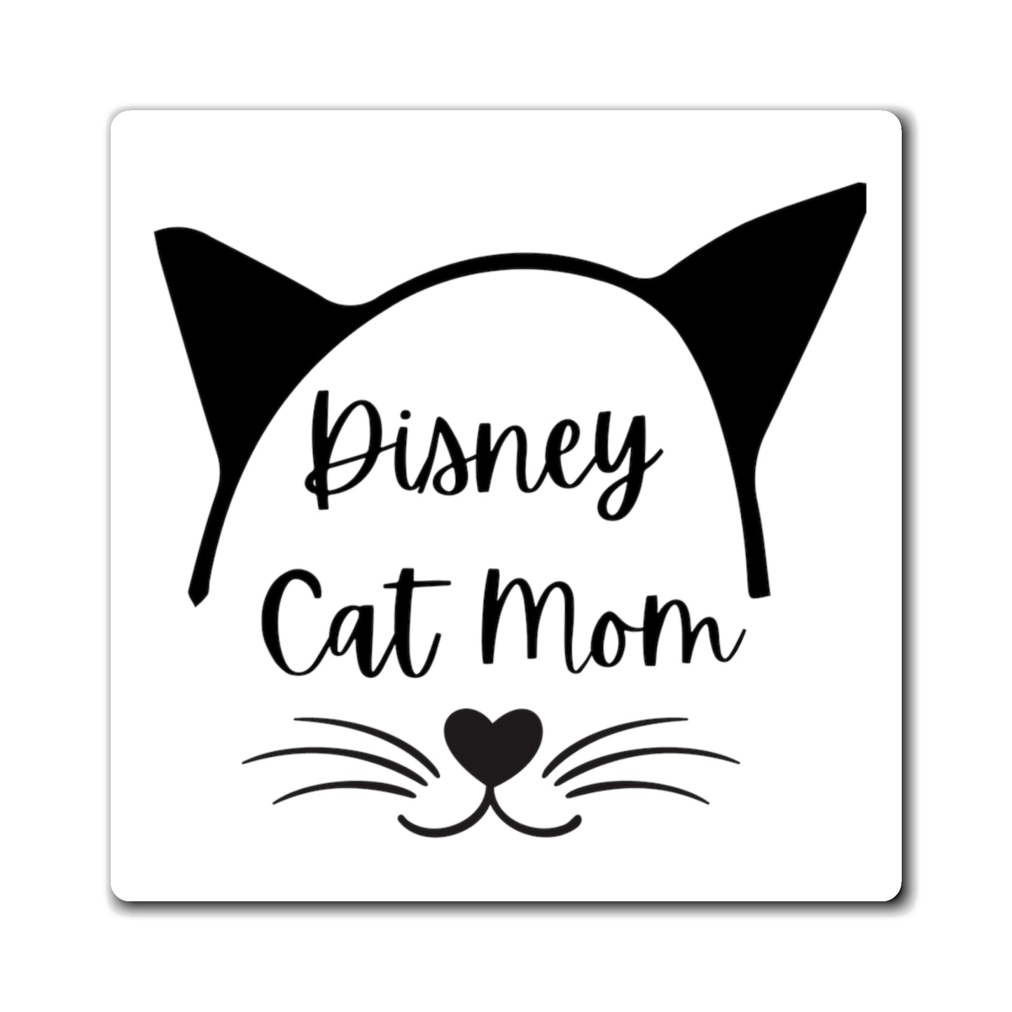 Disney Cat Mom Square Magnets