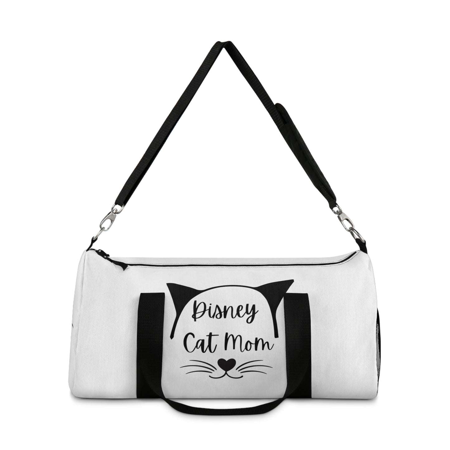 White Disney Cat Mom Duffel Bag