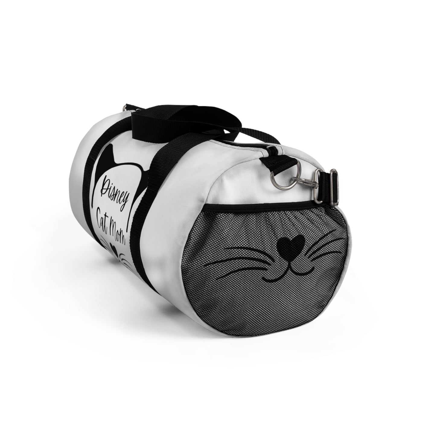 White Disney Cat Mom Duffel Bag