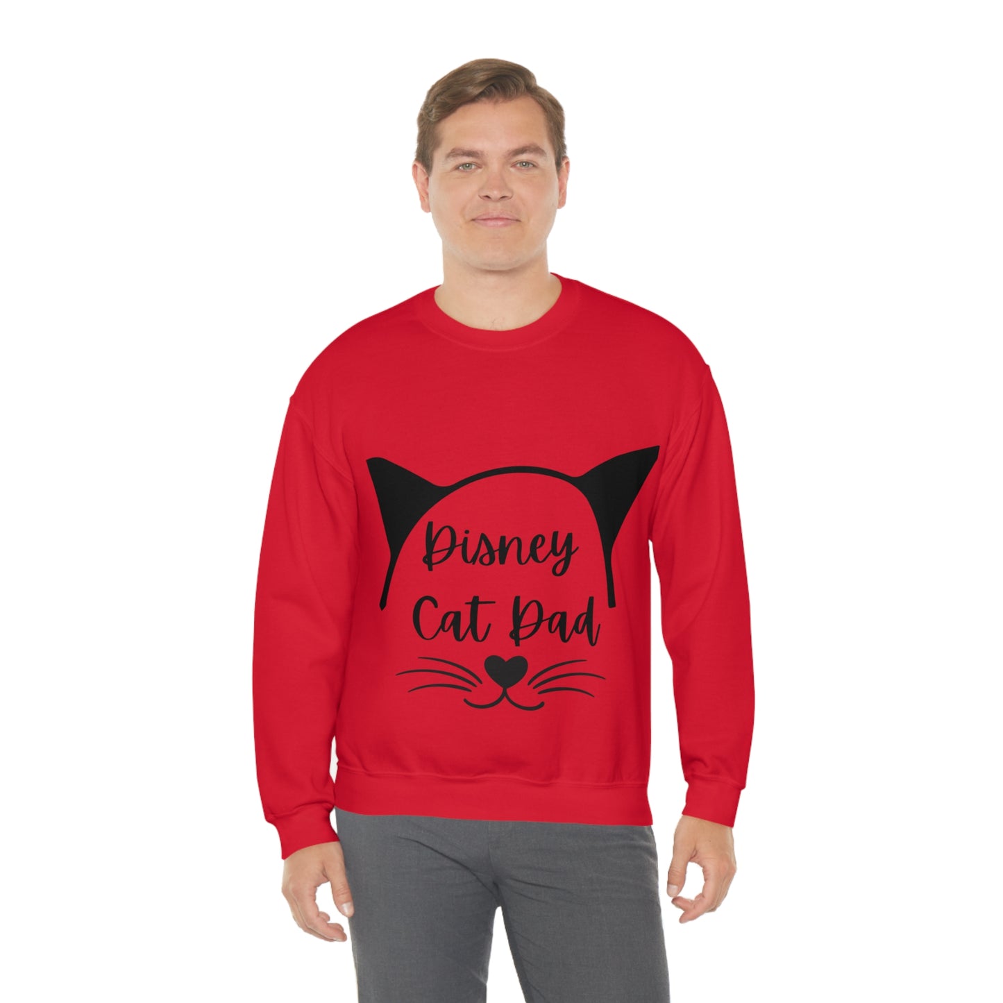 Disney Cat Dad Unisex Heavy Blend™ Crewneck Sweatshirt