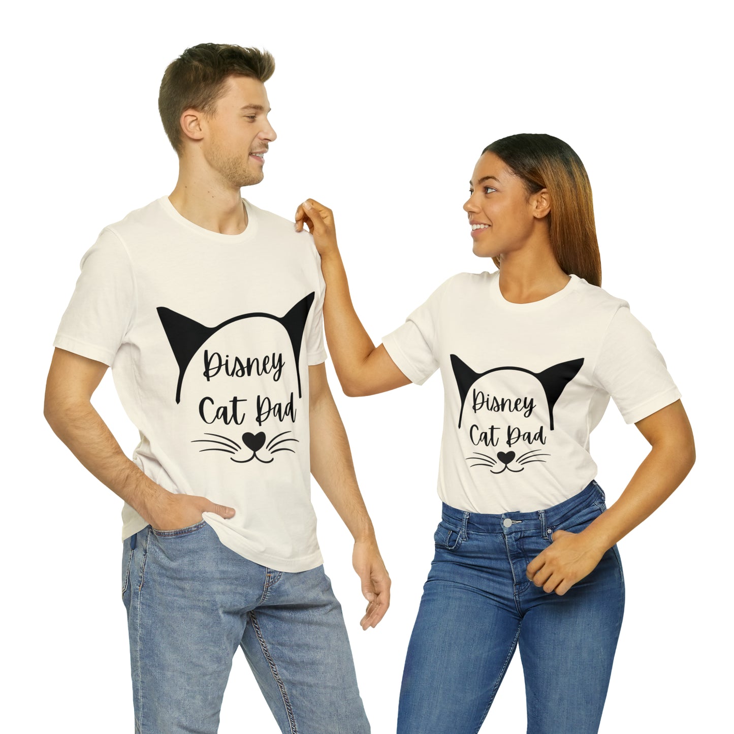 Disney Cat Dad Unisex Jersey Short Sleeve Tee