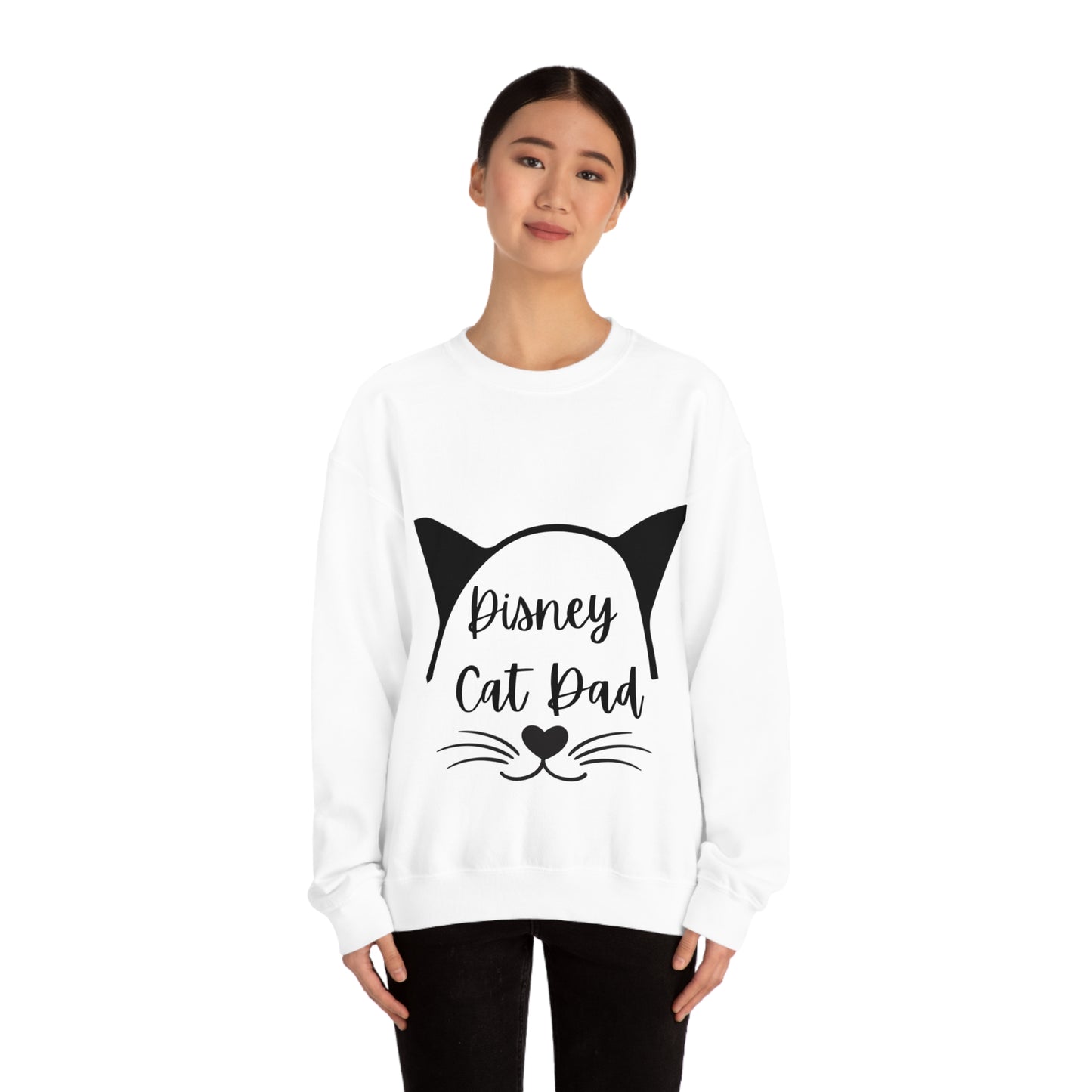 Disney Cat Dad Unisex Heavy Blend™ Crewneck Sweatshirt