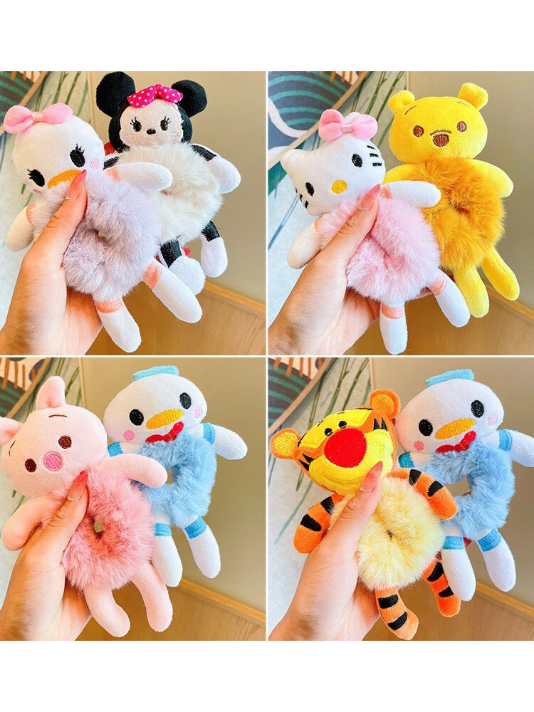 Plush Disney Hair Scrunchies