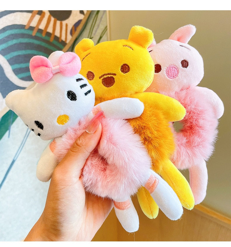 Plush Disney Hair Scrunchies
