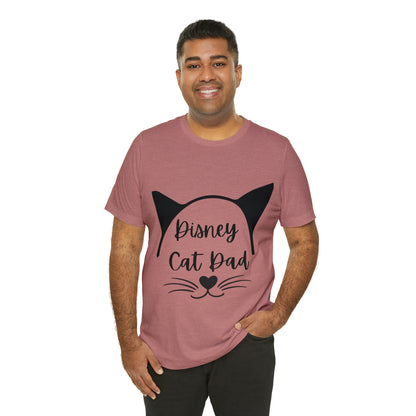 Disney Cat Dad Unisex Jersey Short Sleeve Tee