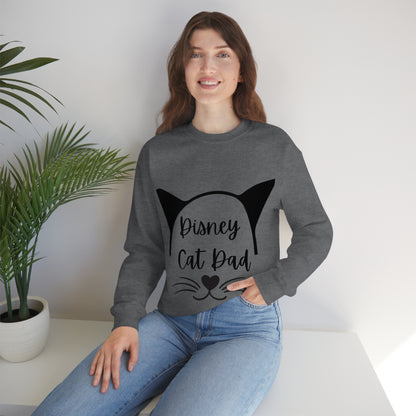 Disney Cat Dad Unisex Heavy Blend™ Crewneck Sweatshirt