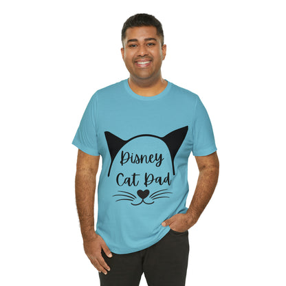Disney Cat Dad Unisex Jersey Short Sleeve Tee