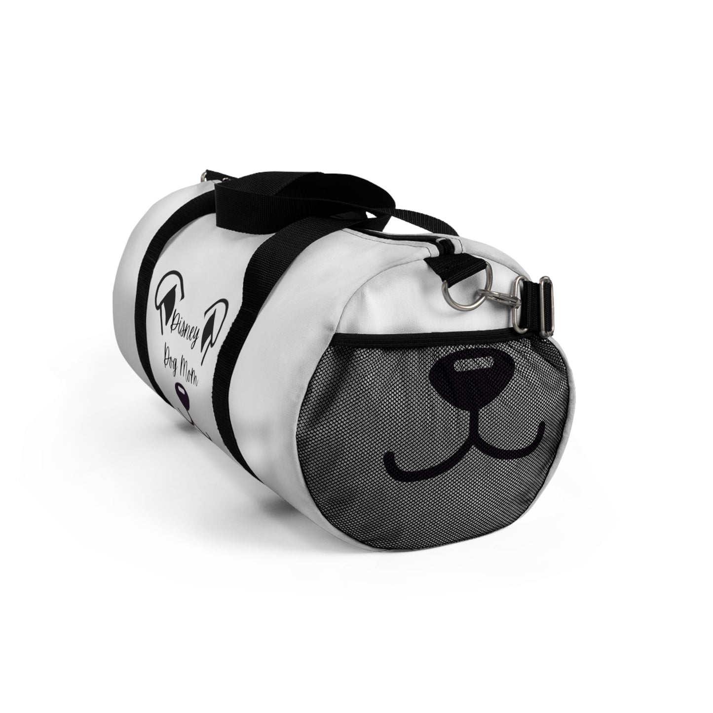 White Disney Dog Mom Duffel Bag V3