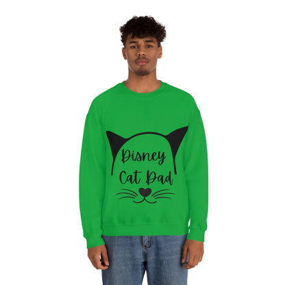 Disney Cat Dad Unisex Heavy Blend™ Crewneck Sweatshirt