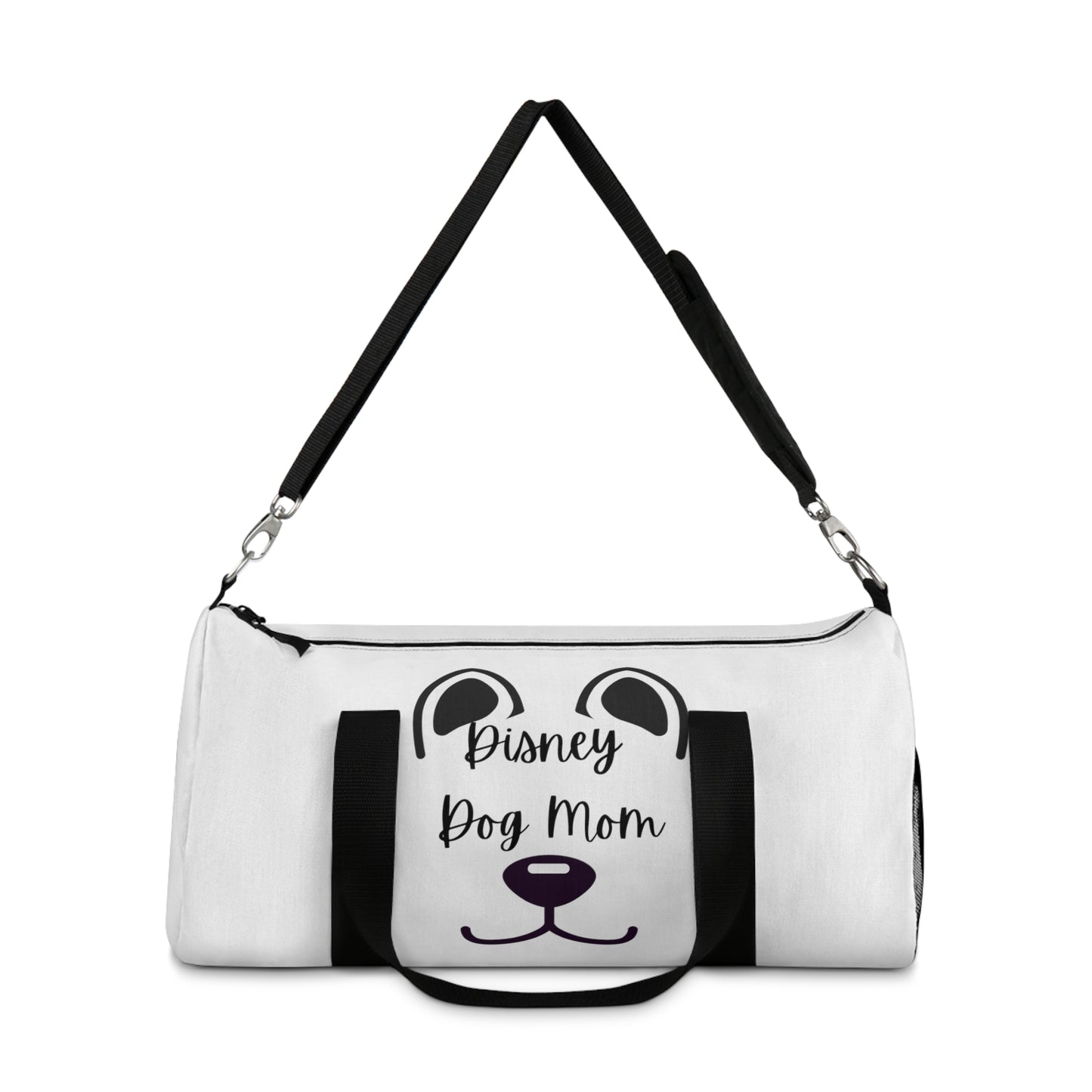 White Disney Dog Mom Duffel Bag V2