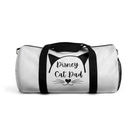 White Disney Cat Dad Duffel Bag