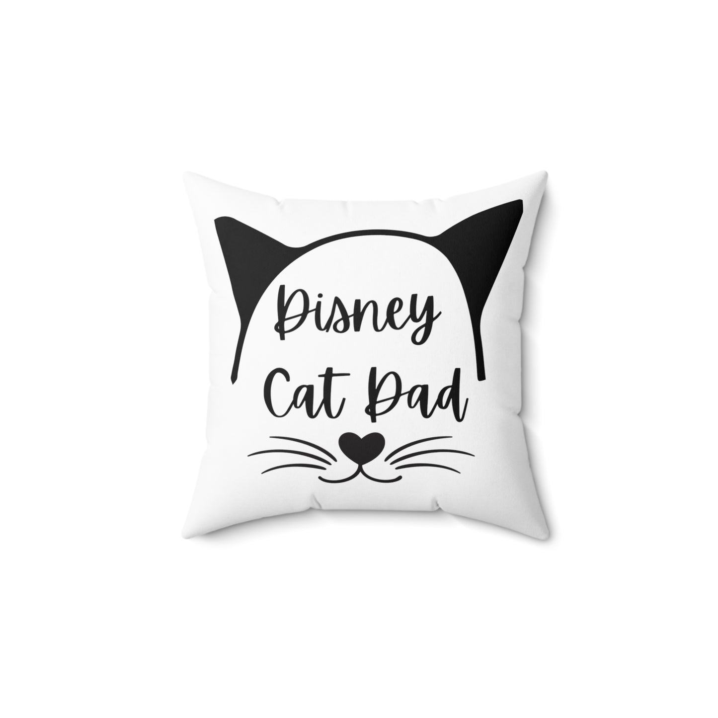 Disney Cat Dad Spun Polyester Square Pillow