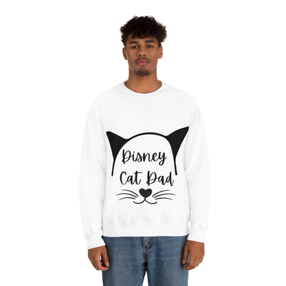 Disney Cat Dad Unisex Heavy Blend™ Crewneck Sweatshirt