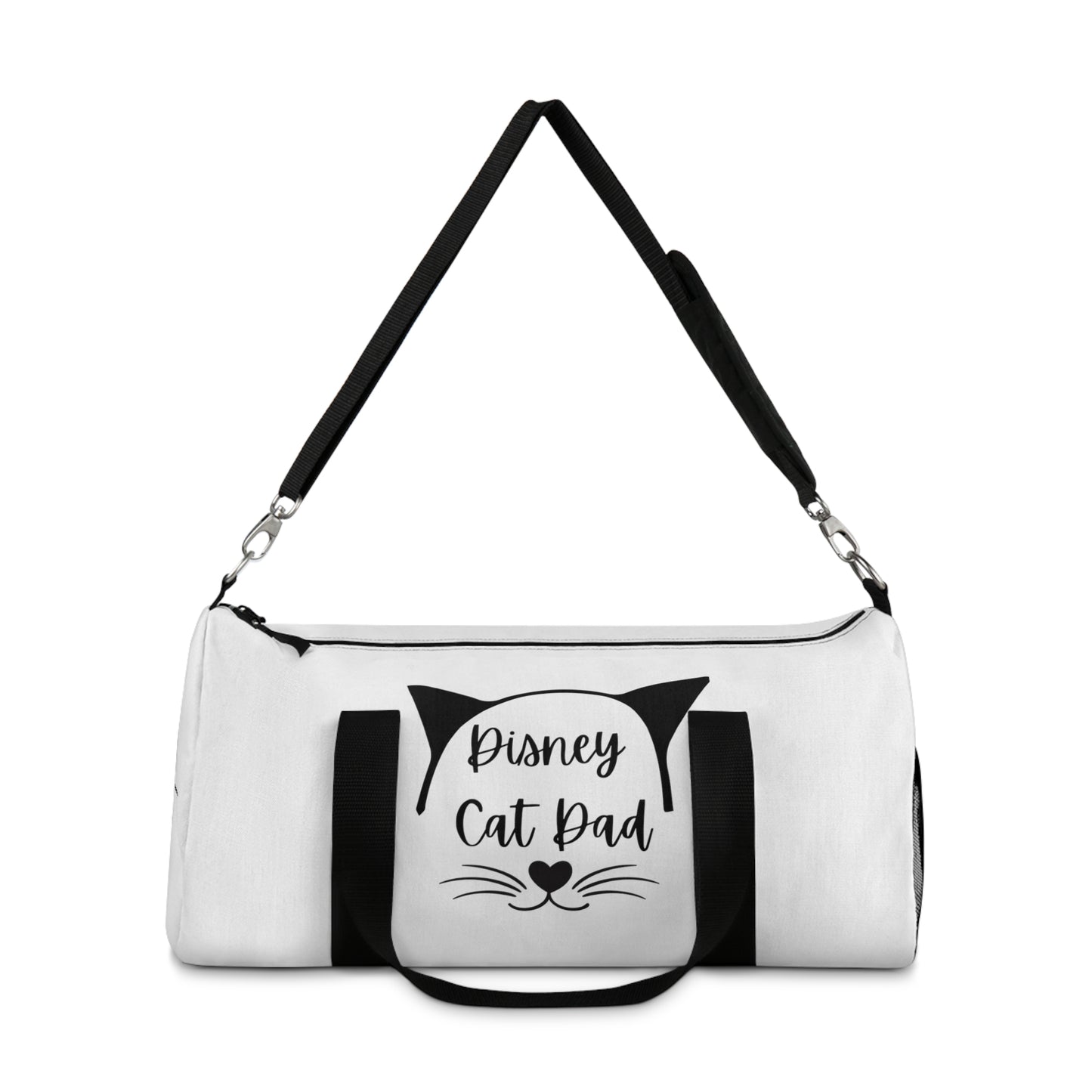 White Disney Cat Dad Duffel Bag