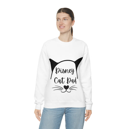 Disney Cat Dad Unisex Heavy Blend™ Crewneck Sweatshirt