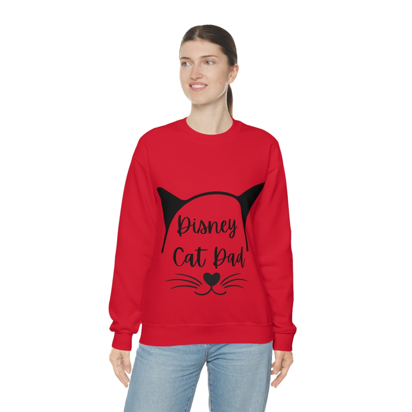 Disney Cat Dad Unisex Heavy Blend™ Crewneck Sweatshirt