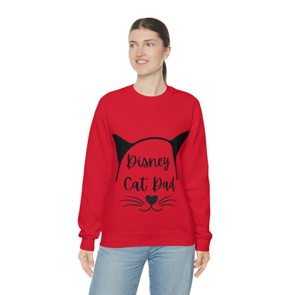 Disney Cat Dad Unisex Heavy Blend™ Crewneck Sweatshirt