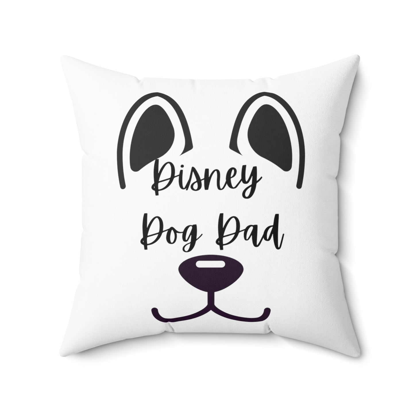 Disney Dog Dad Spun Polyester Square Pillow