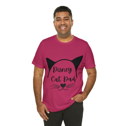 Disney Cat Dad Unisex Jersey Short Sleeve Tee
