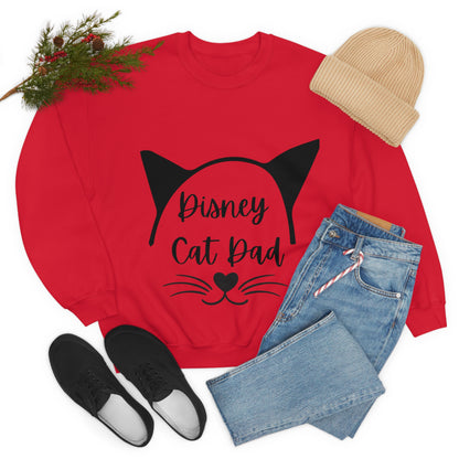 Disney Cat Dad Unisex Heavy Blend™ Crewneck Sweatshirt