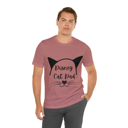 Disney Cat Dad Unisex Jersey Short Sleeve Tee