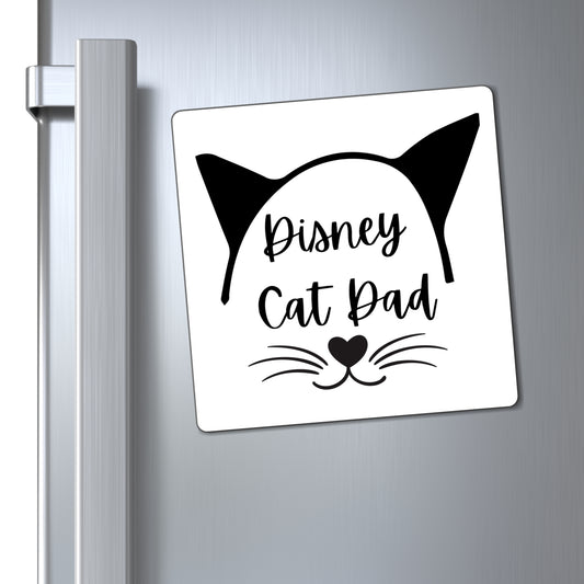 Disney Cat Dad Square Magnets