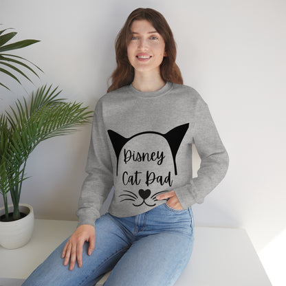 Disney Cat Dad Unisex Heavy Blend™ Crewneck Sweatshirt