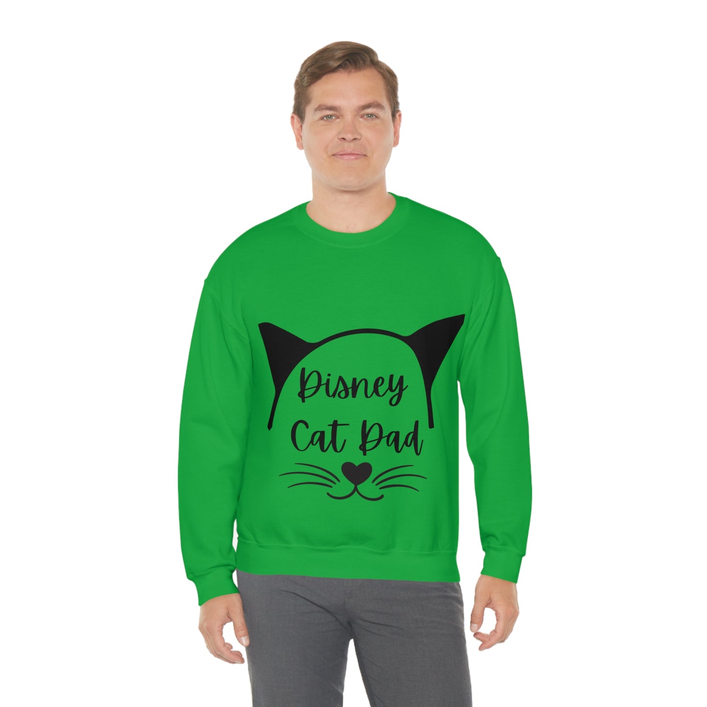 Disney Cat Dad Unisex Heavy Blend™ Crewneck Sweatshirt
