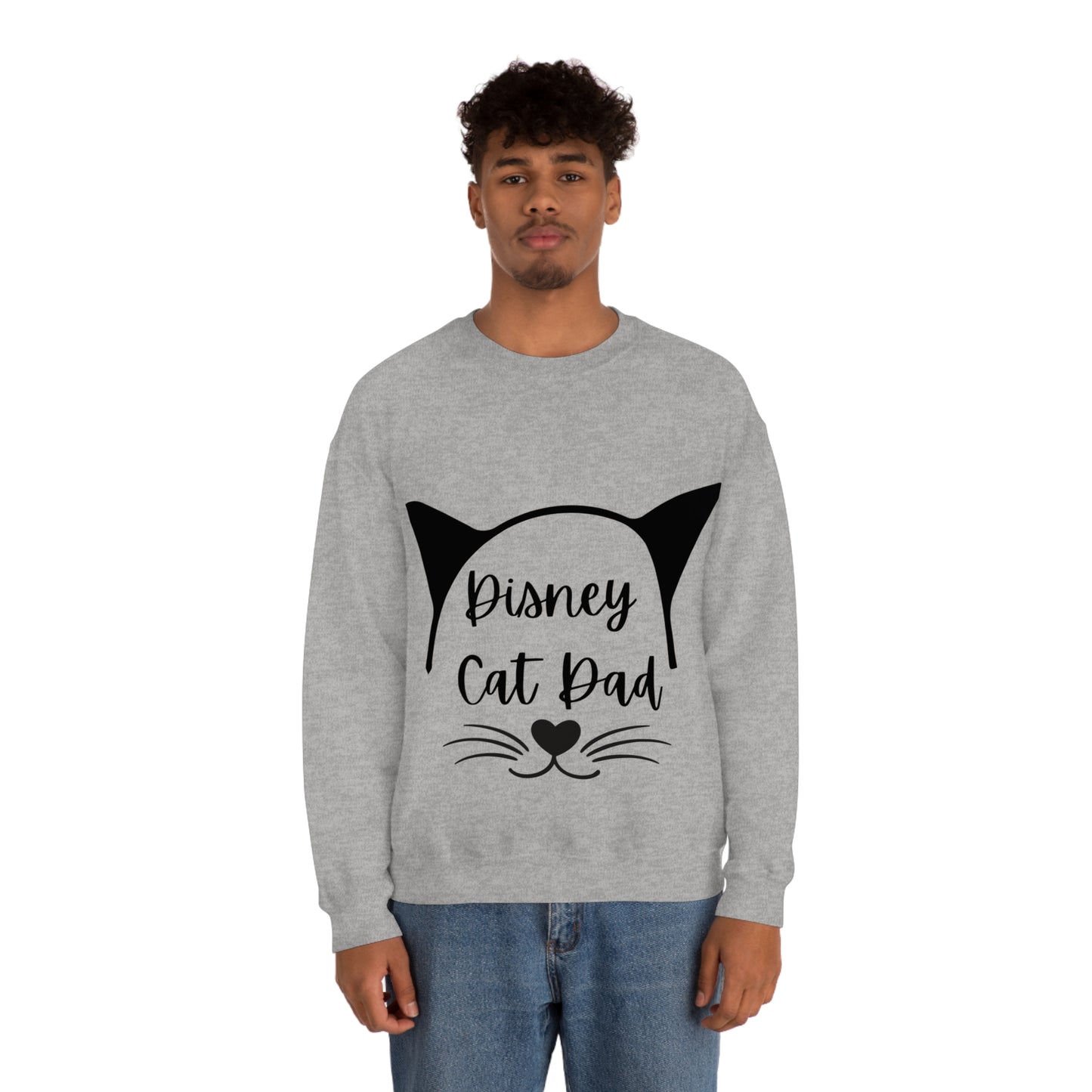 Disney Cat Dad Unisex Heavy Blend™ Crewneck Sweatshirt
