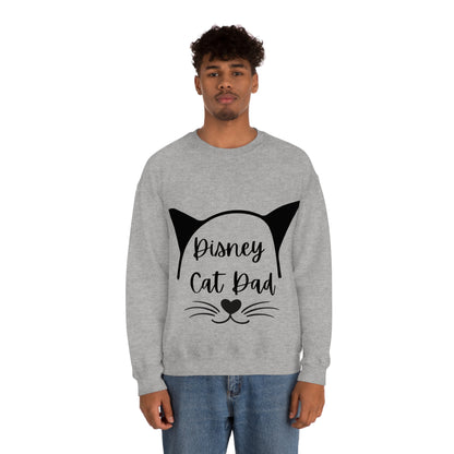 Disney Cat Dad Unisex Heavy Blend™ Crewneck Sweatshirt