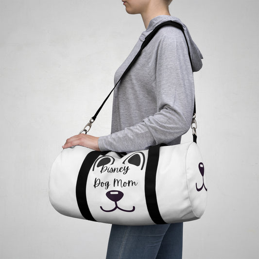 White Disney Dog Mom Duffel Bag V2