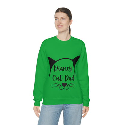 Disney Cat Dad Unisex Heavy Blend™ Crewneck Sweatshirt