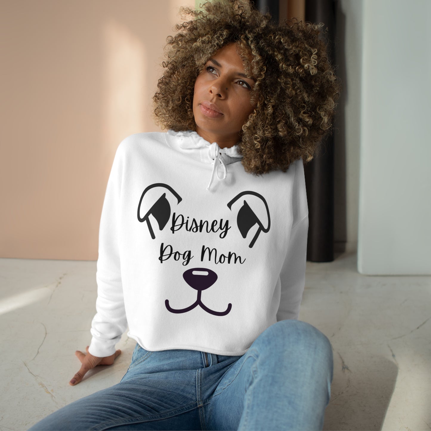 Disney Dog Mom Crop Hoodie V3