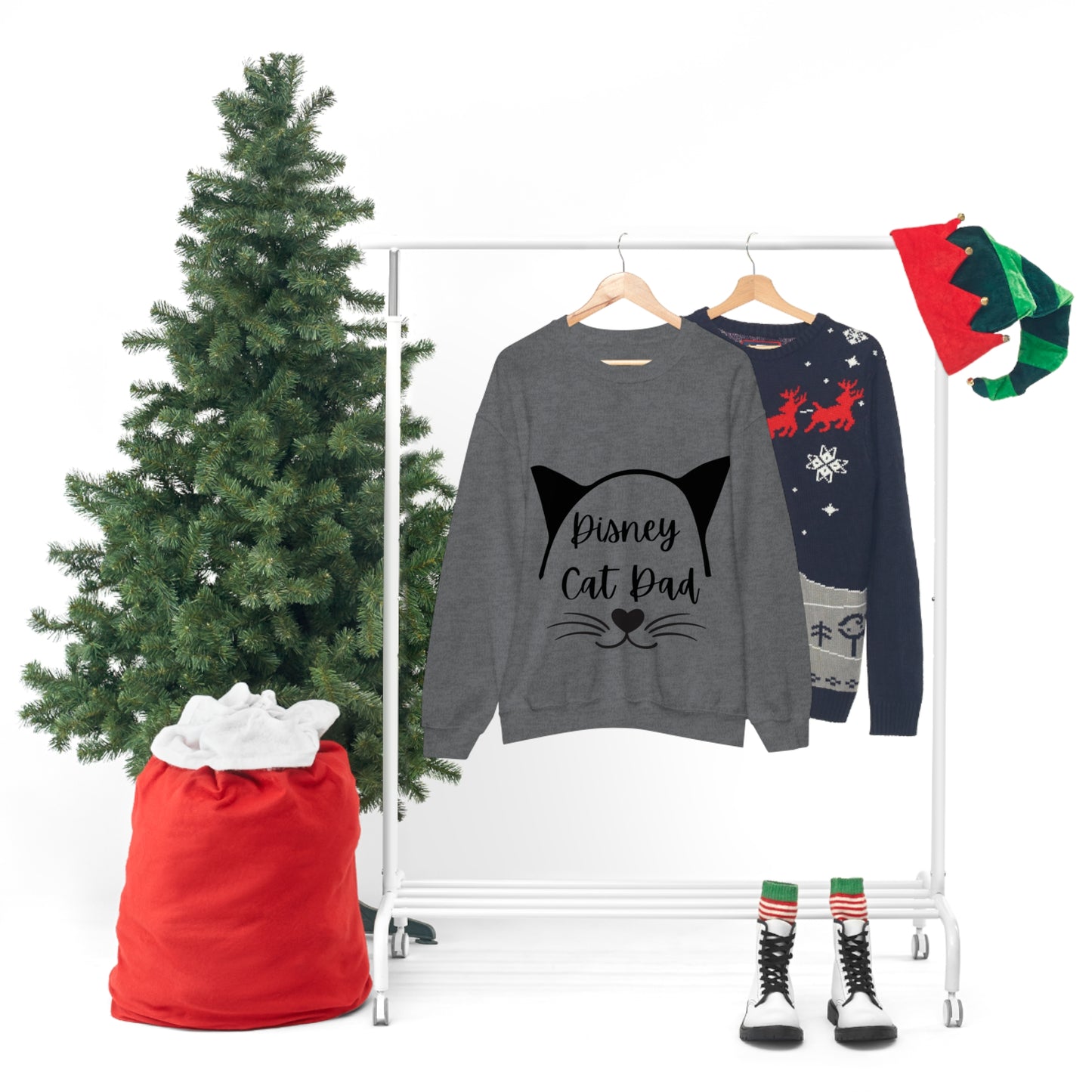 Disney Cat Dad Unisex Heavy Blend™ Crewneck Sweatshirt